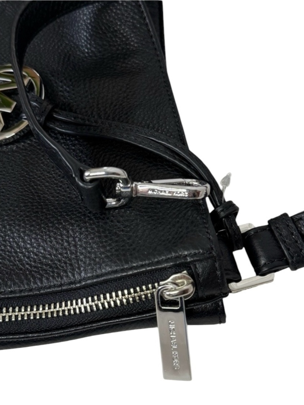 Michael Kors Essex Large Convertible Leather Shoulder Bag Black - Picture 10 of 10